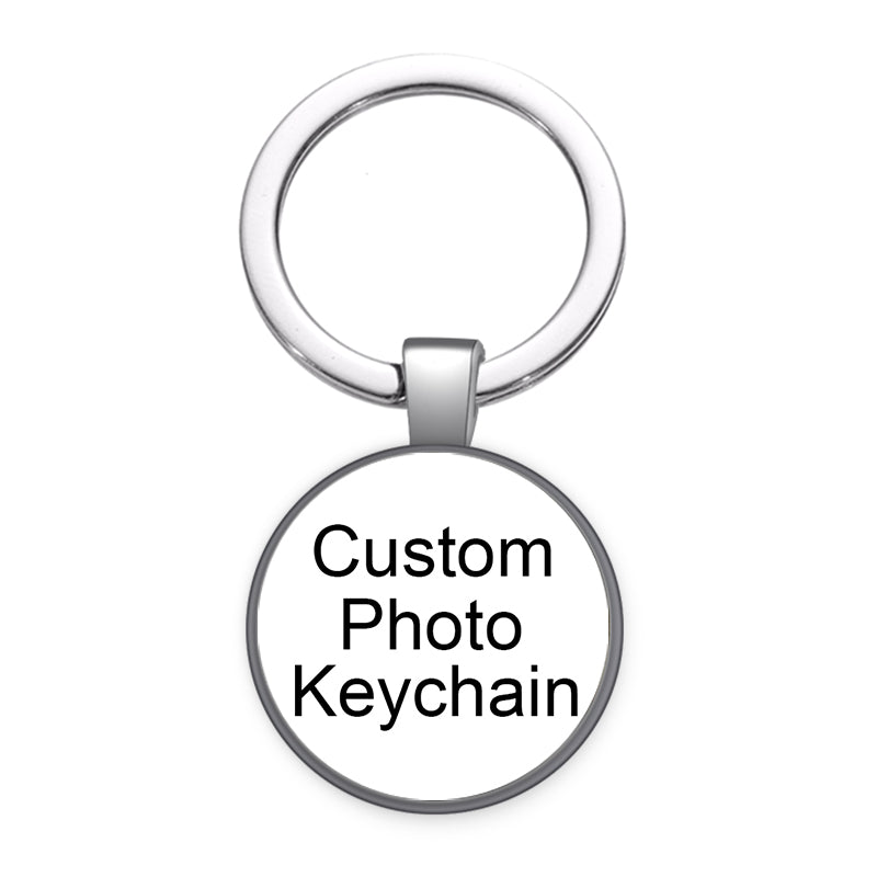 Personalized Custom Black/Golden/Bronze/Silver plated Keychain Photo Family LOG image 6