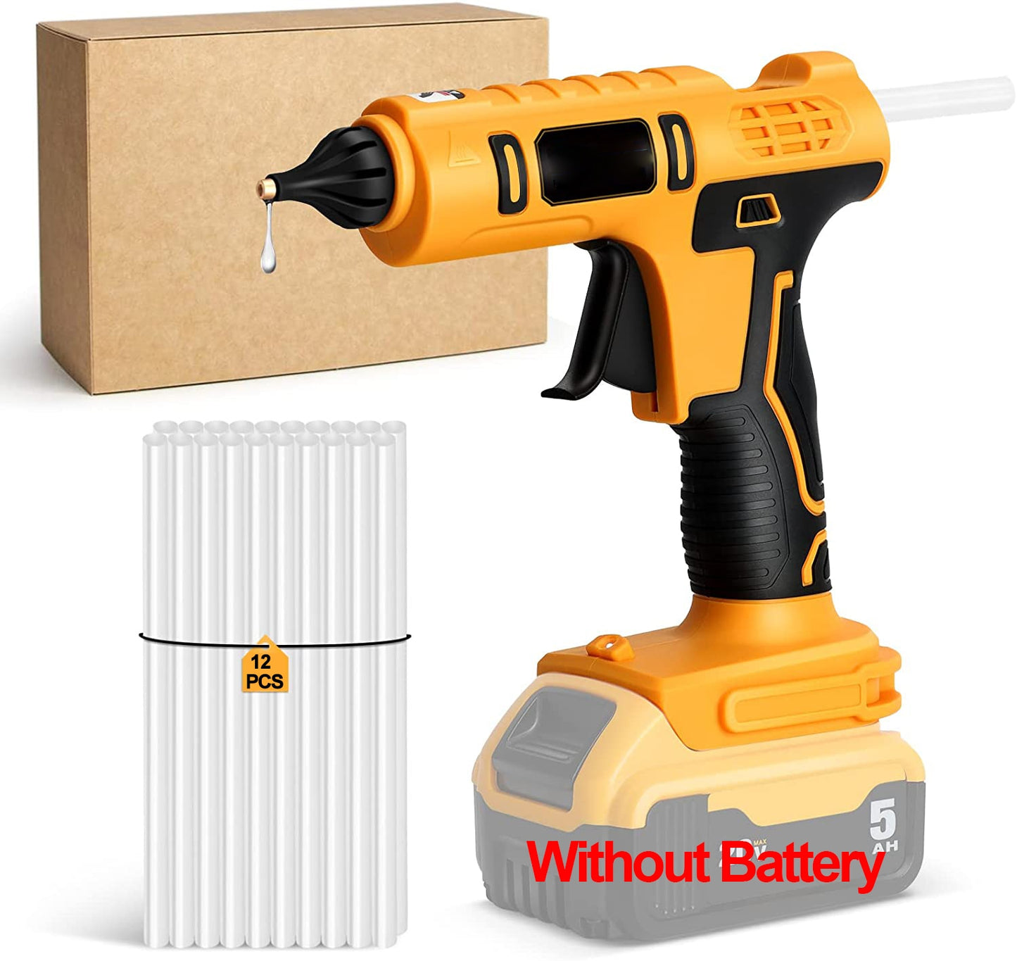 Cordless Electric Handheld Hot Glue Gun Repair DIY Tool Hot Melt Welding Hot Ai image 1