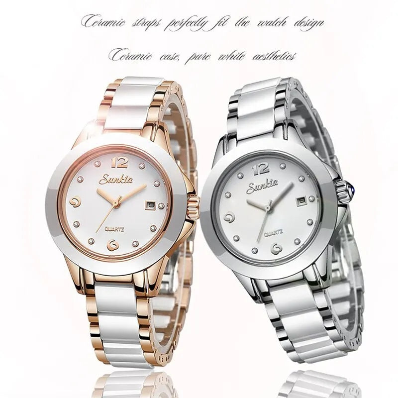 Fashion Women Watch Rose Gold Ladies Bracelet Watches Girl Reloj Mujer 2023 New image 7