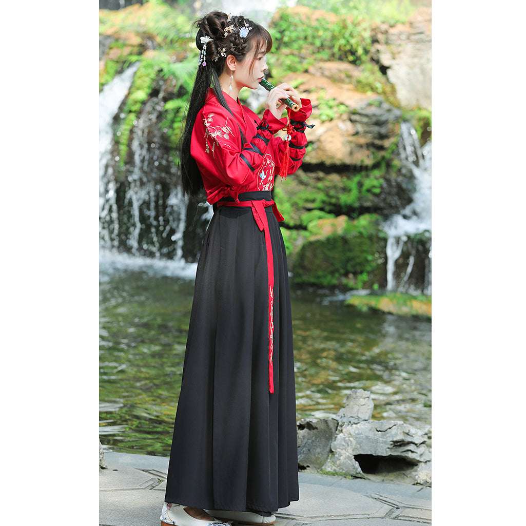 Japanese Vintage Kimono Samurai Cosplay Clothing Woman Man Chiinese Hanfu Crane image 3