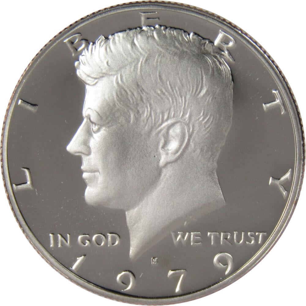 1979 S Type 1 Filled S Kennedy Half Dollar Choice Proof 50c US Coin Collectible image 1