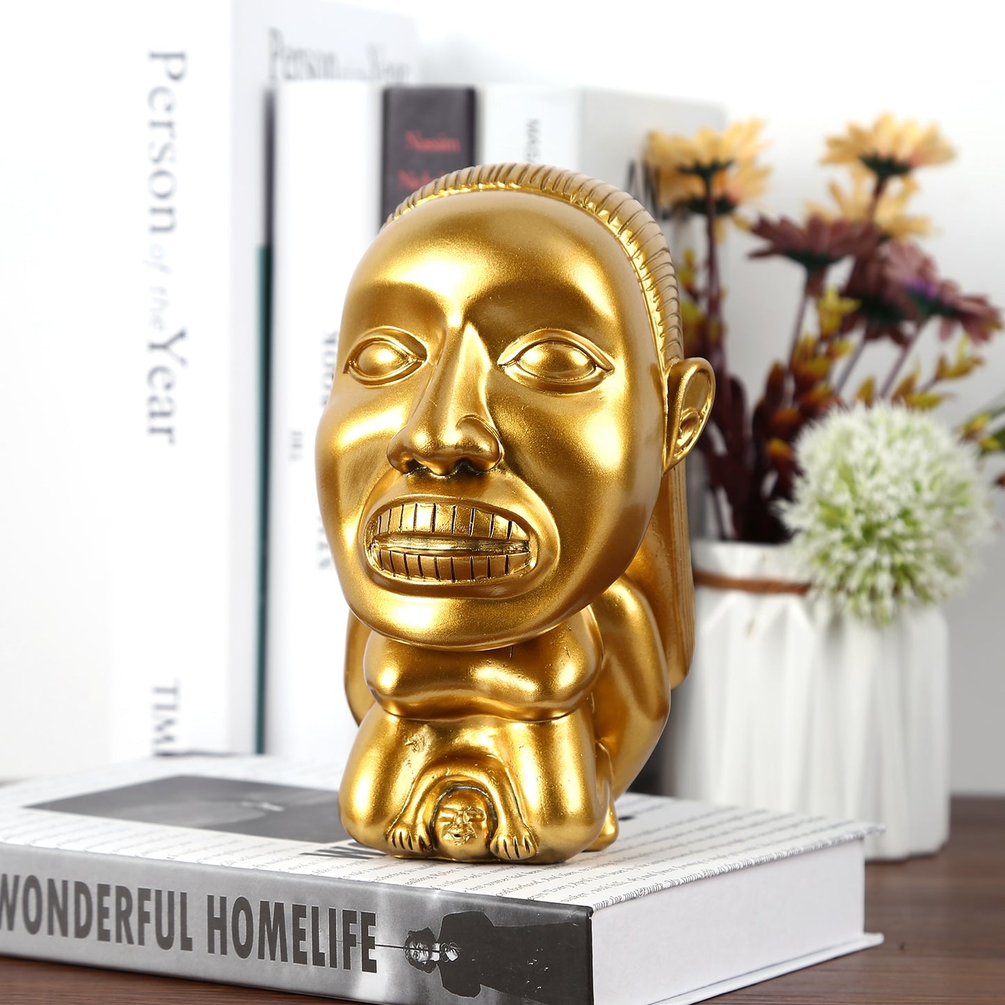 Indiana Jones Idol Golden Fertility Statue Resin Fertility Idol Sculpture with image 3