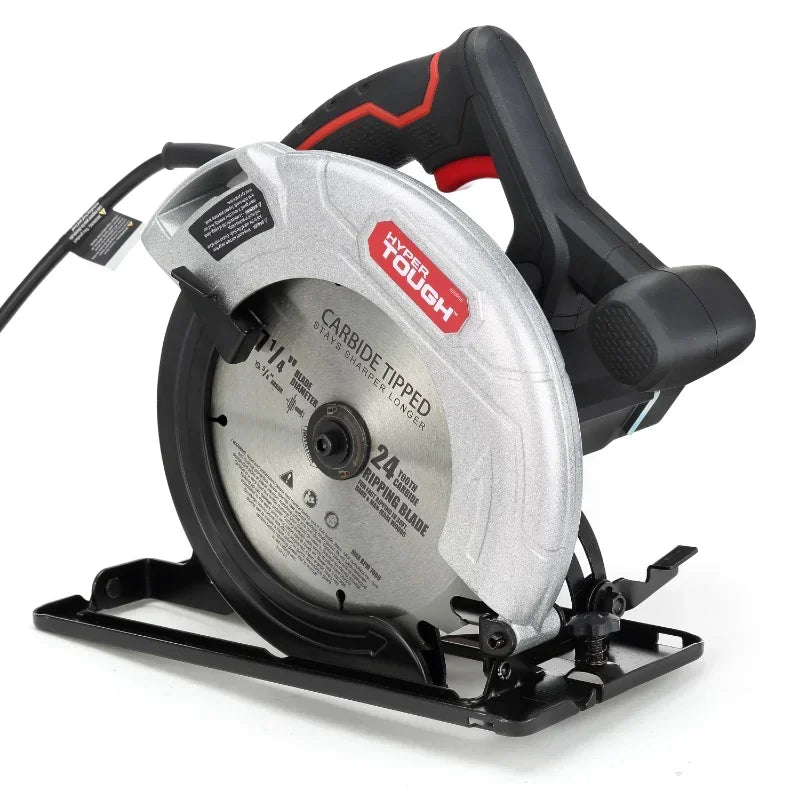12 Amp Corded 7-1/4 inch Circular Saw with Steel Plate Shoe, Adjustable Bevel, image 2