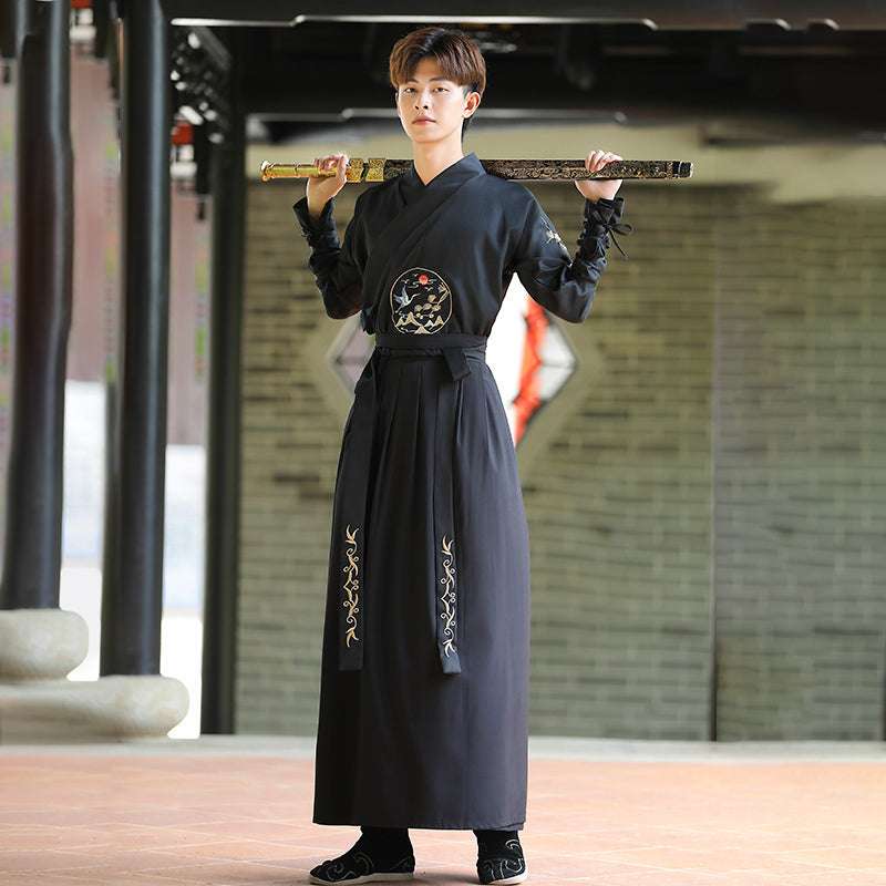 Japanese Vintage Kimono Samurai Cosplay Clothing Woman Man Chiinese Hanfu Crane image 7