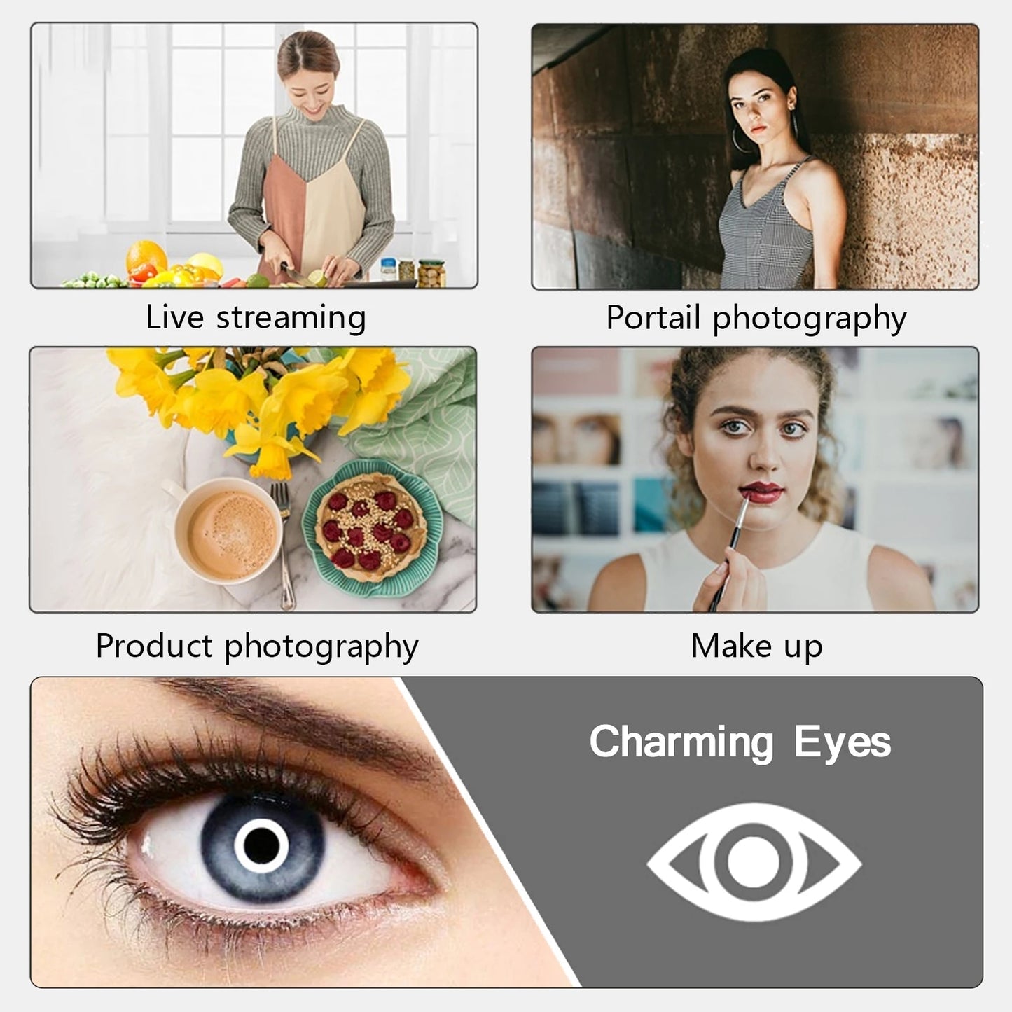 10" 26cm LED Selfie Ring Light Photography Video Light RingLight Phone Stand Tr image 11