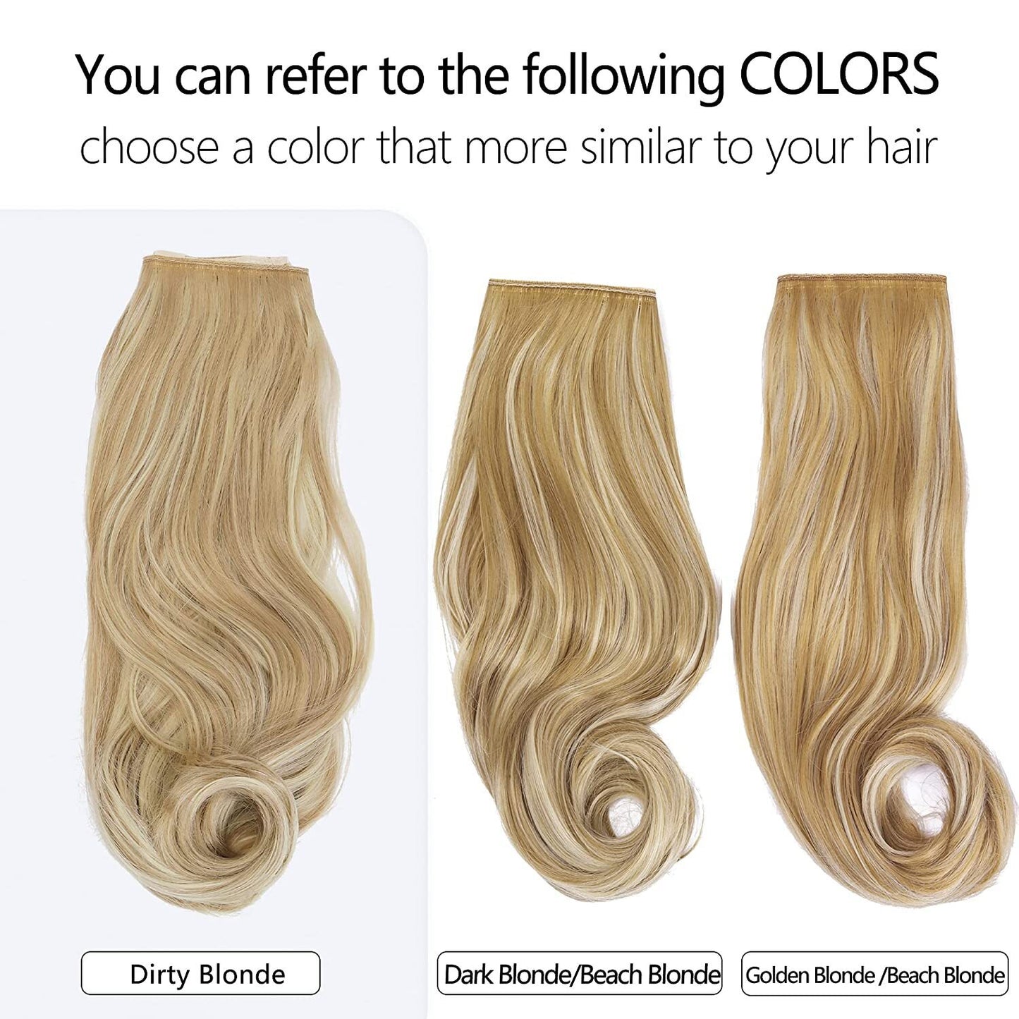 SP Highlights Hair Extensions Stealth Line Gold/Brown Adjustable Transparent He image 8