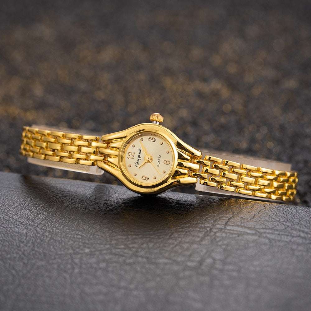 Simple Elegant Small Women's Watches Luxury Brand Gold Wrist Watches for Women image 6