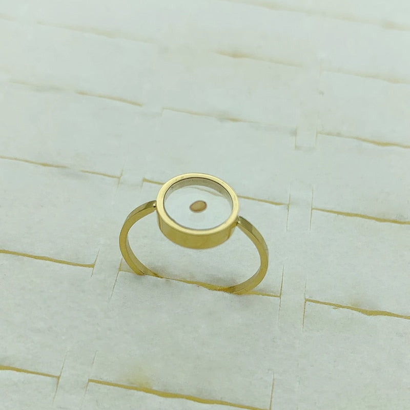 VILLWICE Religious Faith Mustard Seed Ring Women Girls Stainless Steel Gold image 1