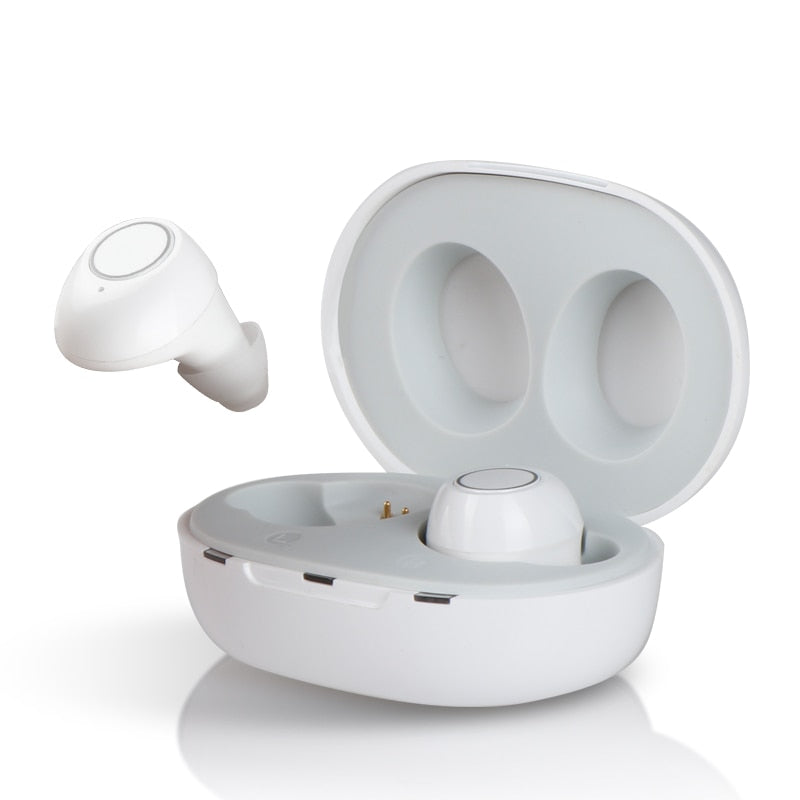 1 Pair USB Rechargeable Mini In Ear Portable Invisible Hearing Aids Assistant A image 1