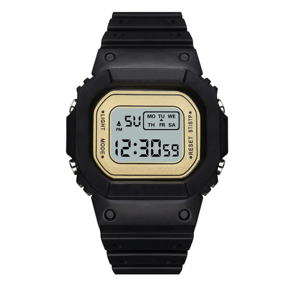 Fashion Men Women Watches Gold Casual Transparent Digital Sport Watch Lover's G image 11