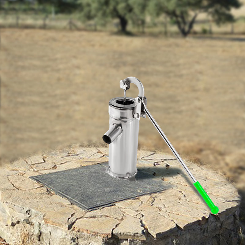 Stainless Steel Hand Cranked Well Water Pump Water Sucker Jet Absorber Suction image 3