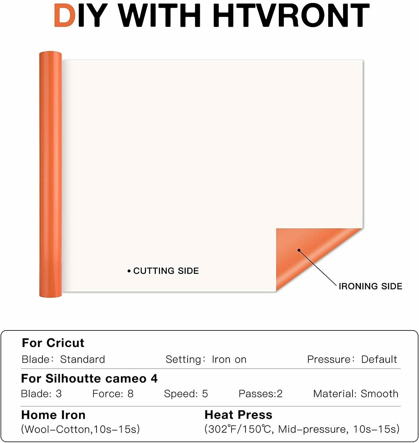 HTVRONT 8/14pcs 12X3ft Multi-Color PU Heat Transfer Vinyl Roll for Cricut T-shi image 5
