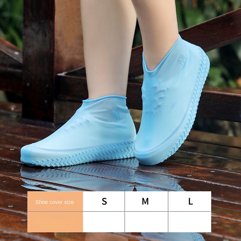 Reusable Waterproof Rain Shoes Covers Silicone Outdoor Rain Boot Overshoes Walk image 1