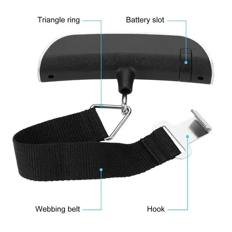 50kg Electronic Luggage Scale Portable Home Use Handheld Spring Hanging Express image 2