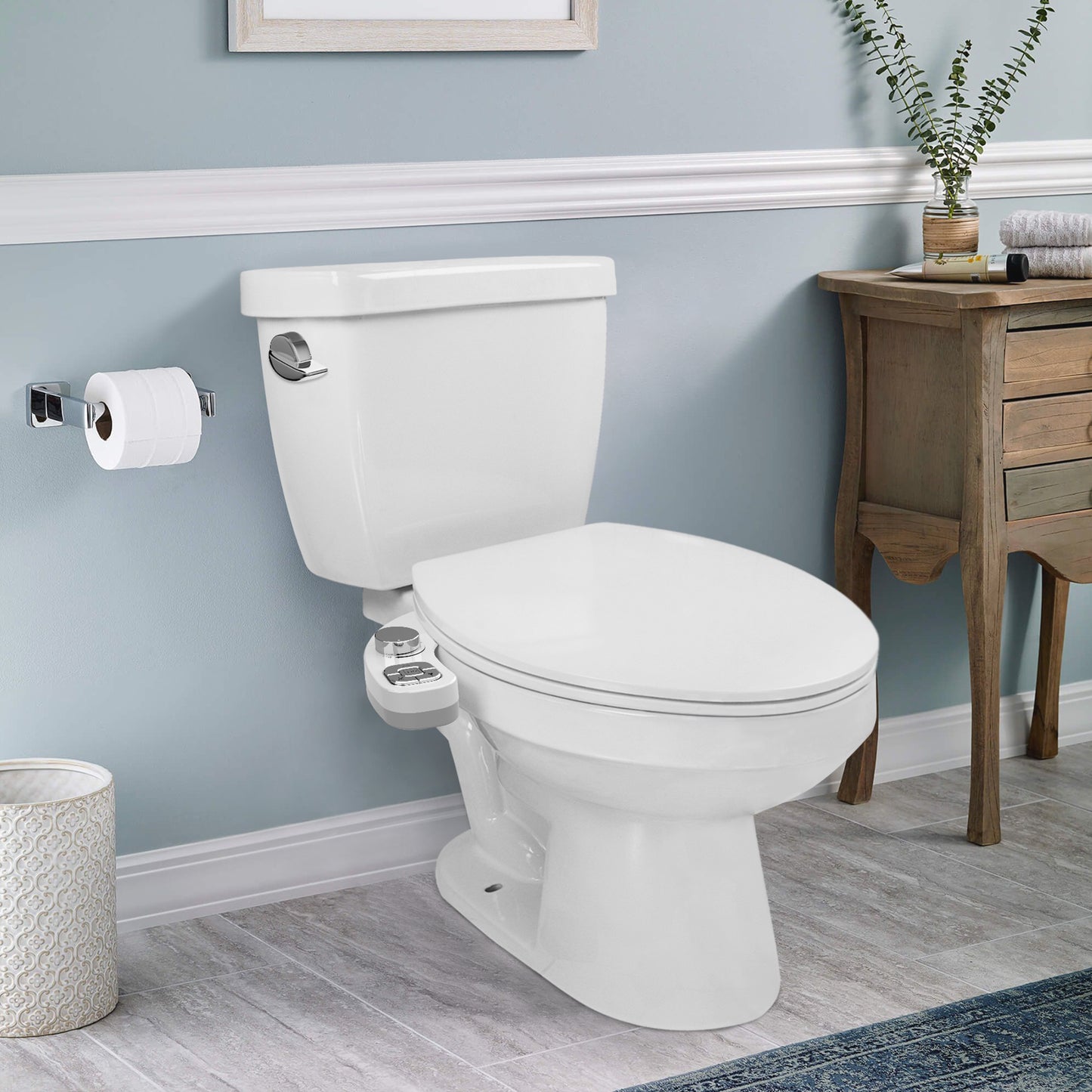 SAMODRA Button Bidet - Non-ElectricSelf Cleaning Dual Nozzle (Frontal and Rear image 6