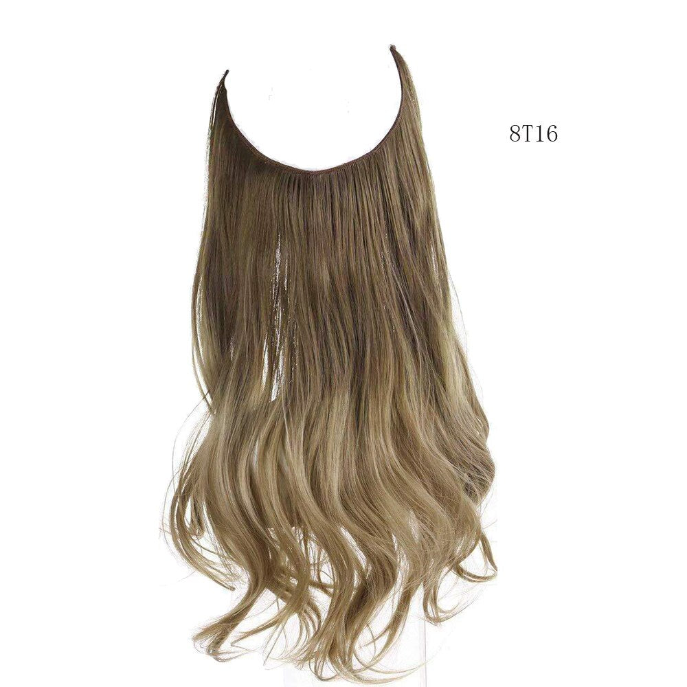 SP Highlights Hair Extensions Stealth Line Gold/Brown Adjustable Transparent He image 1