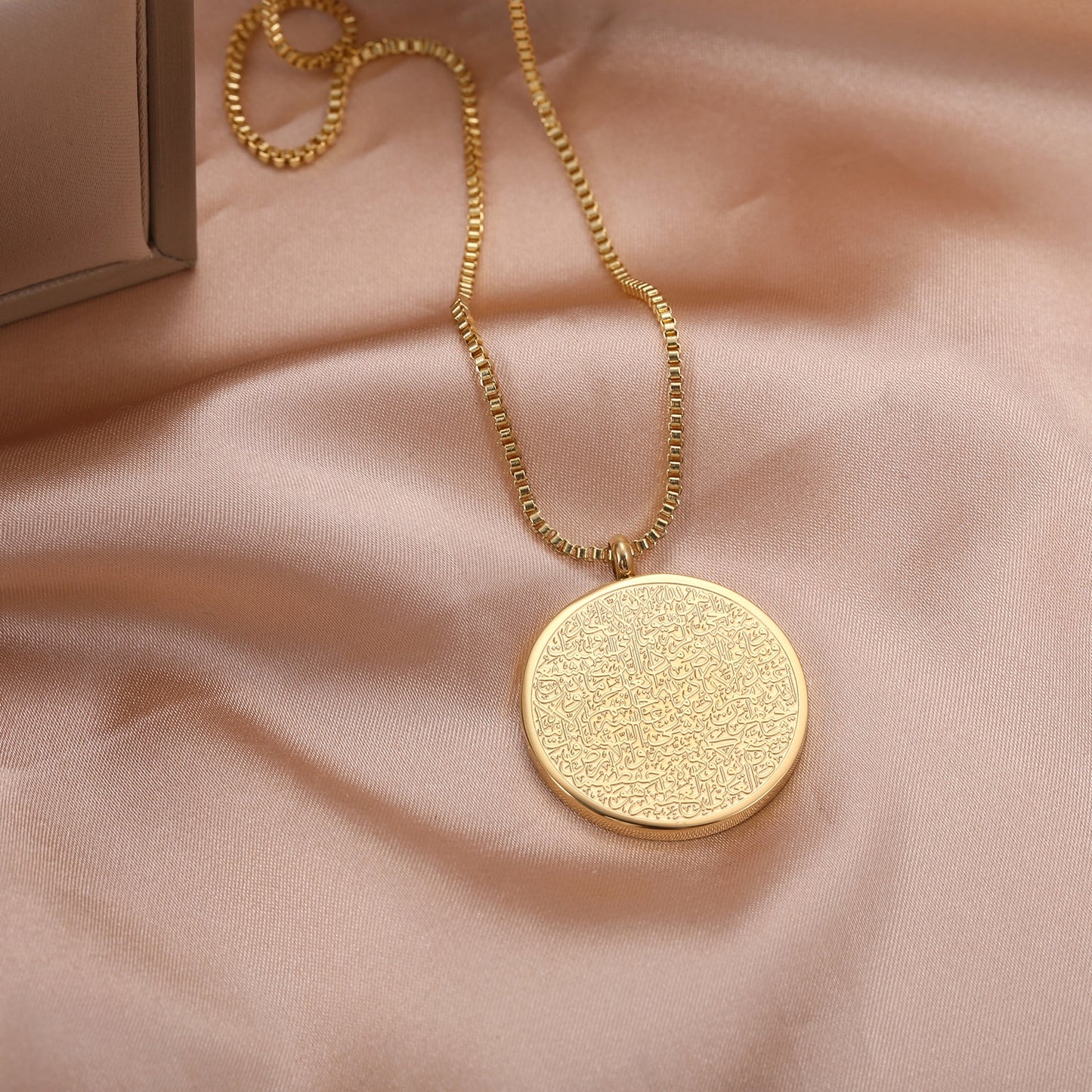 AYATUL KURSI Necklaces Custom Stainless Steel Pendants Necklaces Gold image 2
