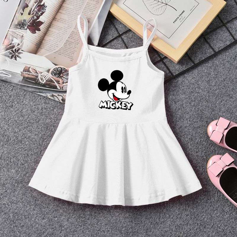 Disney Summer Baby Girl Cotton Dress Children Fashion Dresses Kids Girl Mickey image 3