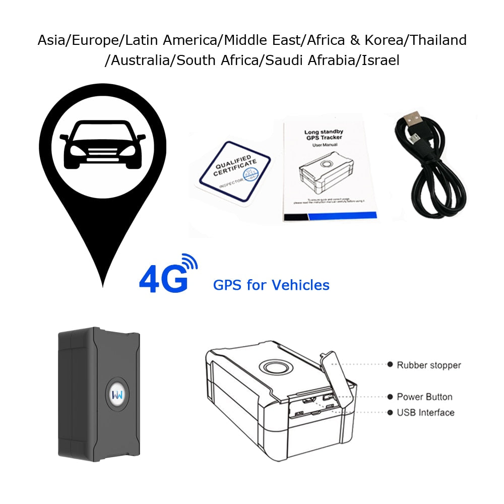 5m Accuracy Positioning 2g 4g GPS Tracker for Car Real Time Anti-theft Locator image 2