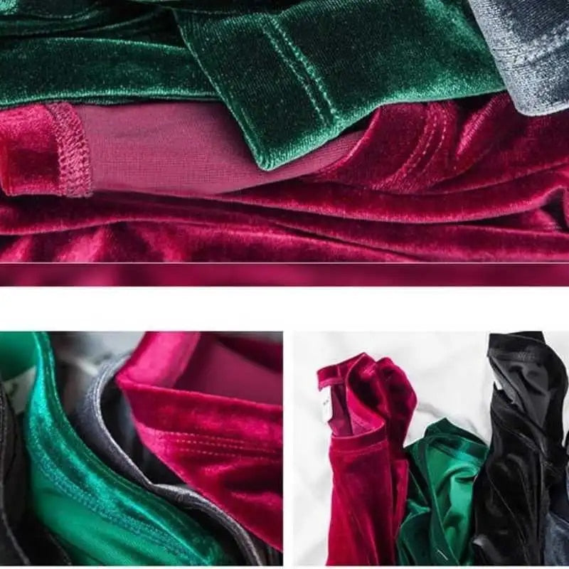 Spring Long Sleeve Loose Early Autumn T-shirt Women Gold Velvet Short Paragraph image 10