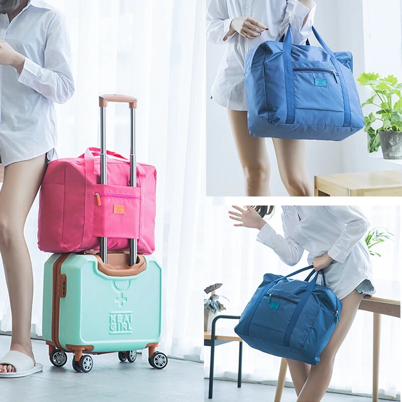 Lightweight Foldable Travel Duffel Bag: Unisex Tote Carry-On Luggage for Weeken image 7