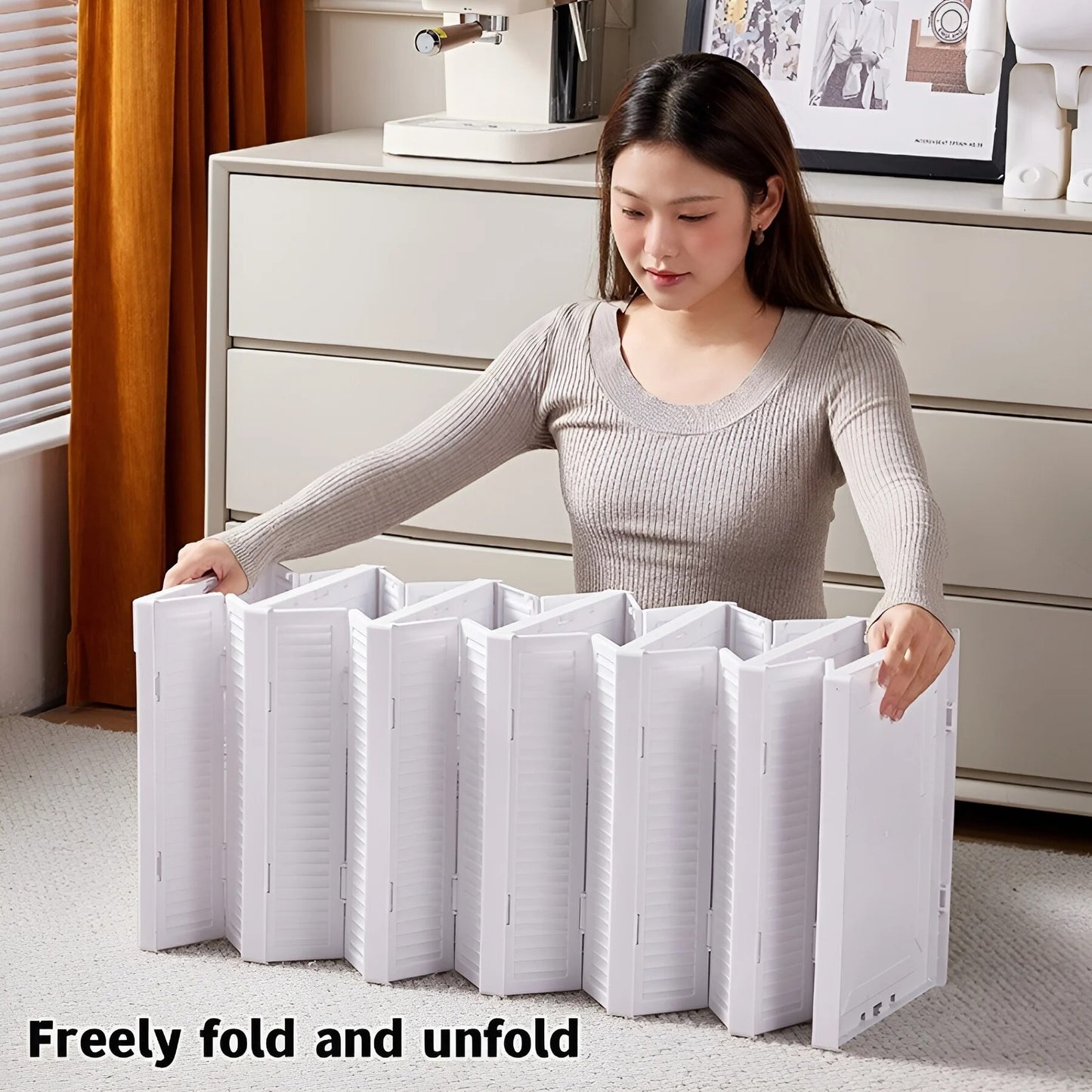 6 Layers Shoes Box Foldable Transparent Sneaker Shoe Storage Organizers Box Sta image 6
