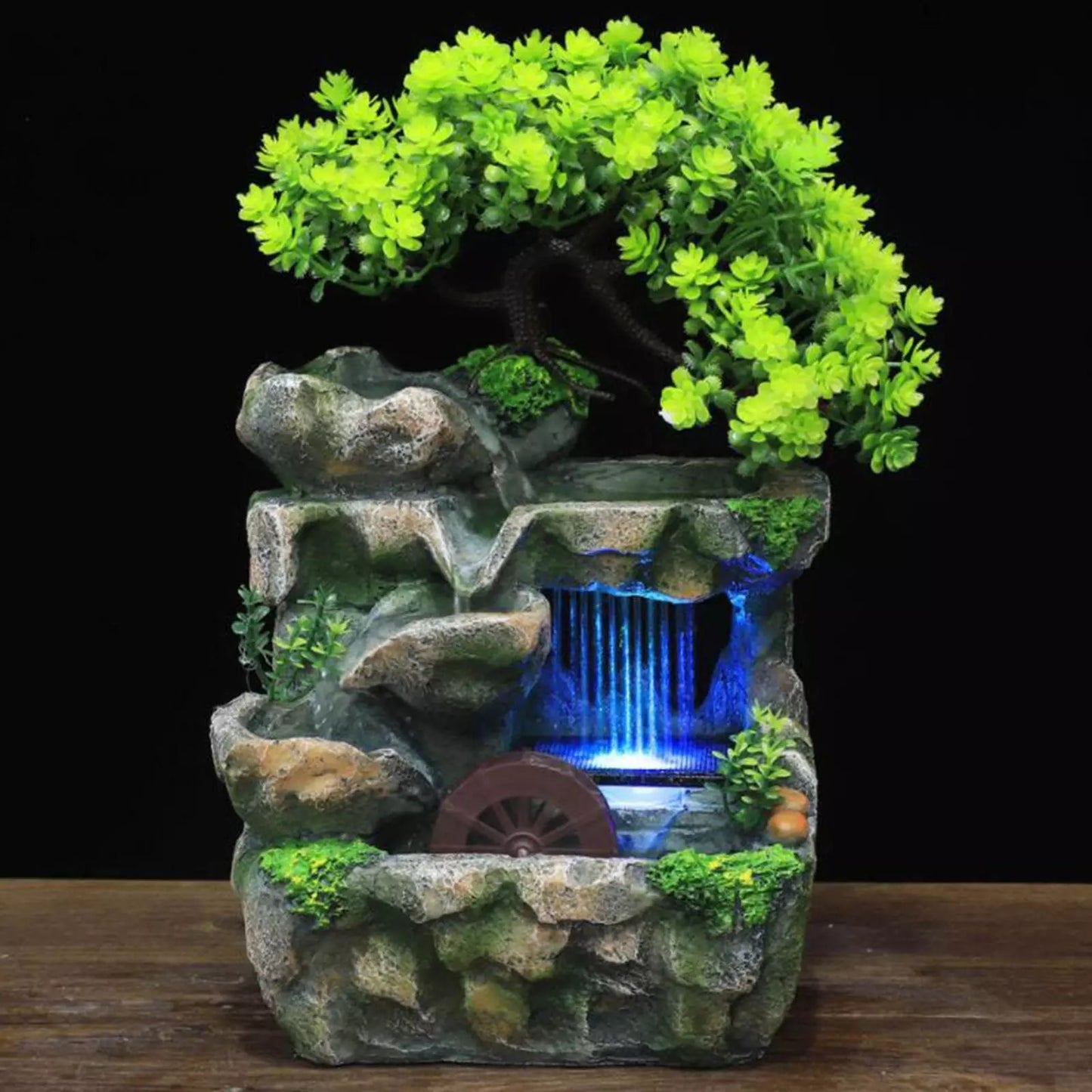 Indoor Water Fountains Crafts Living Room Table Rockery Waterfall Fountain image 4