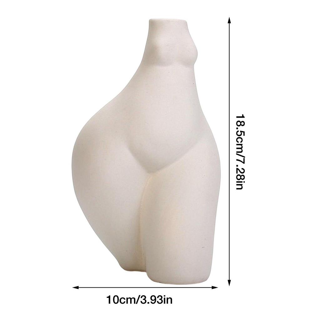 Ceramic Body Vase Women Ceramic Vase For Plants Flower Pot For Tabletop Centerp image 4