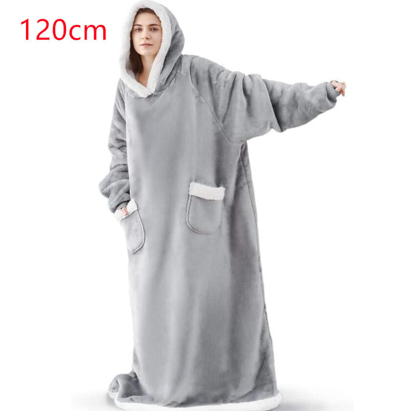 Winter TV Hoodie Blanket Winter Warm Home Clothes Women Men Oversized Pullover image 1