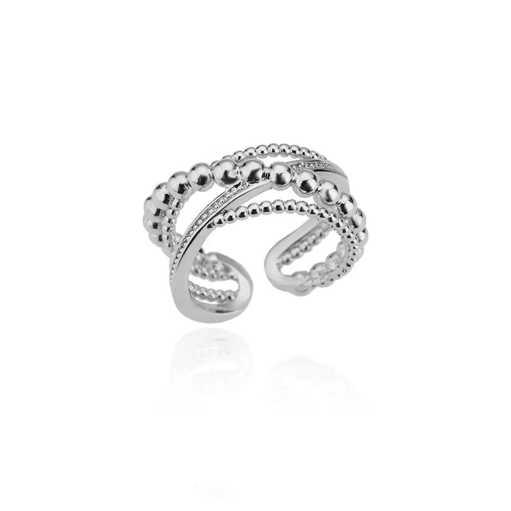 Stainless Steel Rings for Women Aesthetic Sunflower Gold Plated Wedding Couple image 3