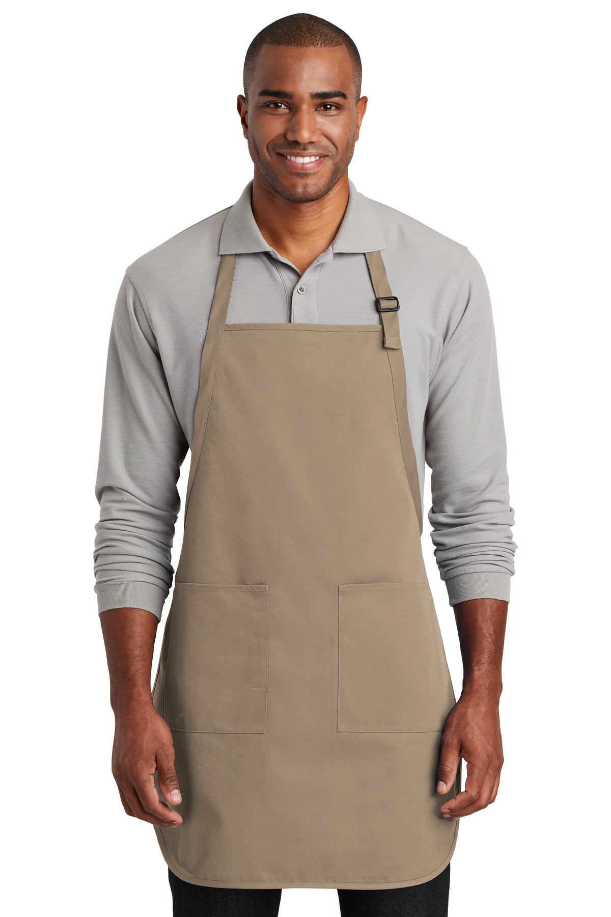 مريلة بورت أوثوريتي® كاملة الطول بجيبين. A600