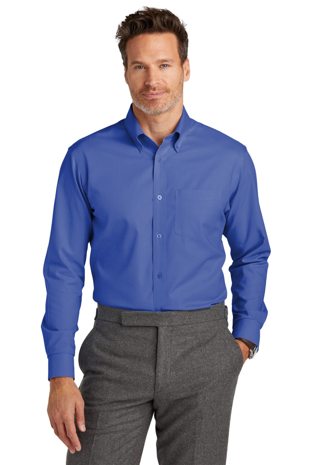 قميص Brooks Brothers® المرن المقاوم للتجاعيد BB18002