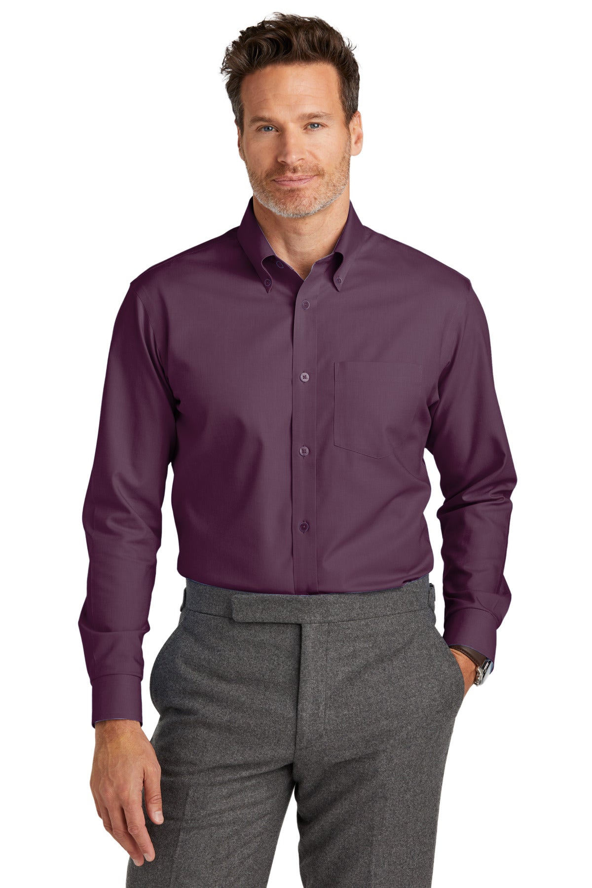 قميص Brooks Brothers® المرن المقاوم للتجاعيد BB18002