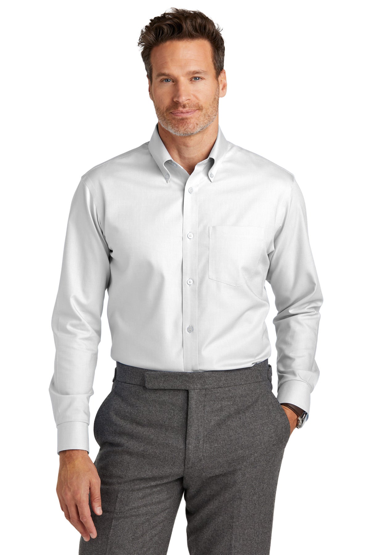 قميص Brooks Brothers® المرن المقاوم للتجاعيد BB18002