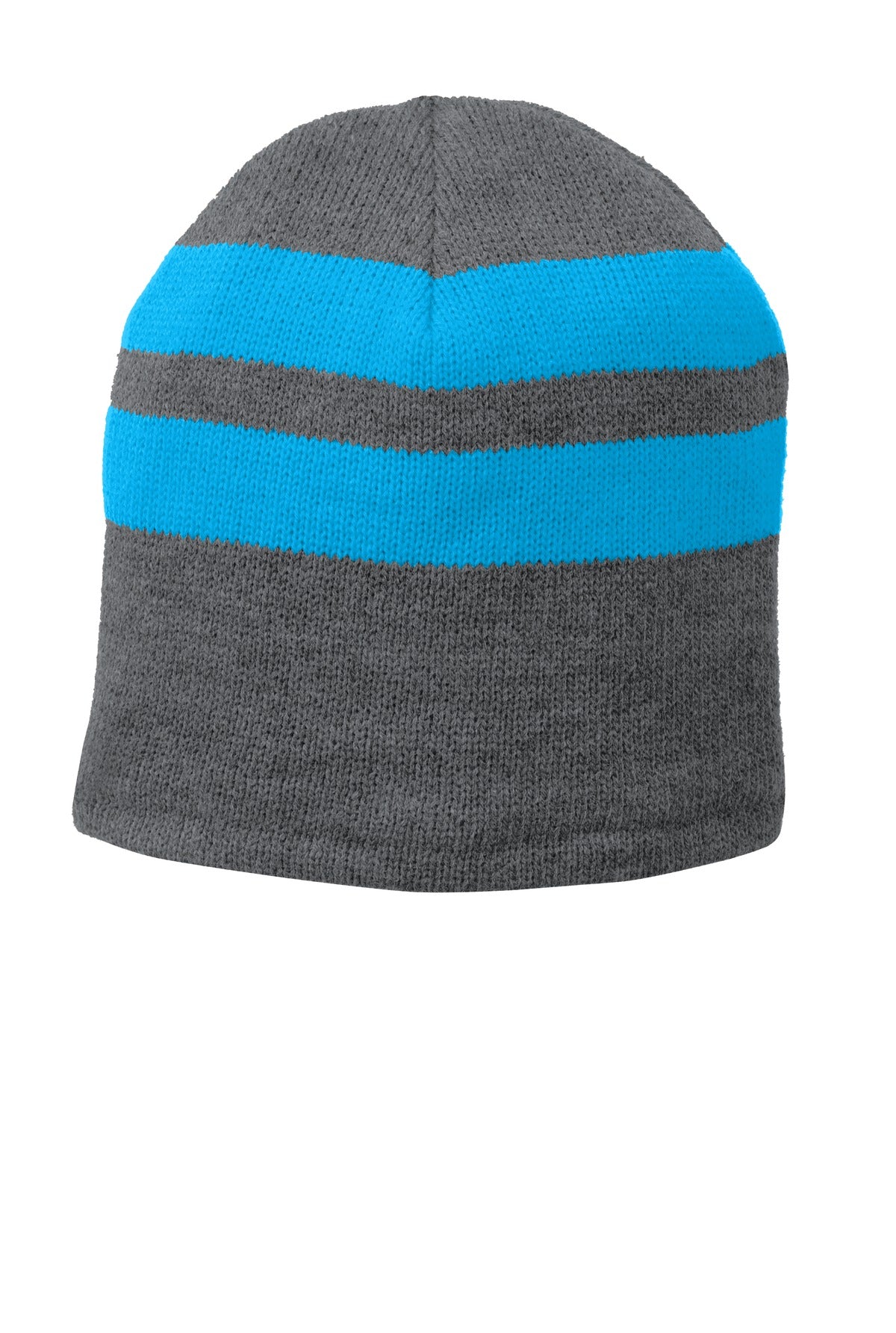 Port & Coâ„¢ Fleece-Lined Striped Beanie Cap. C922