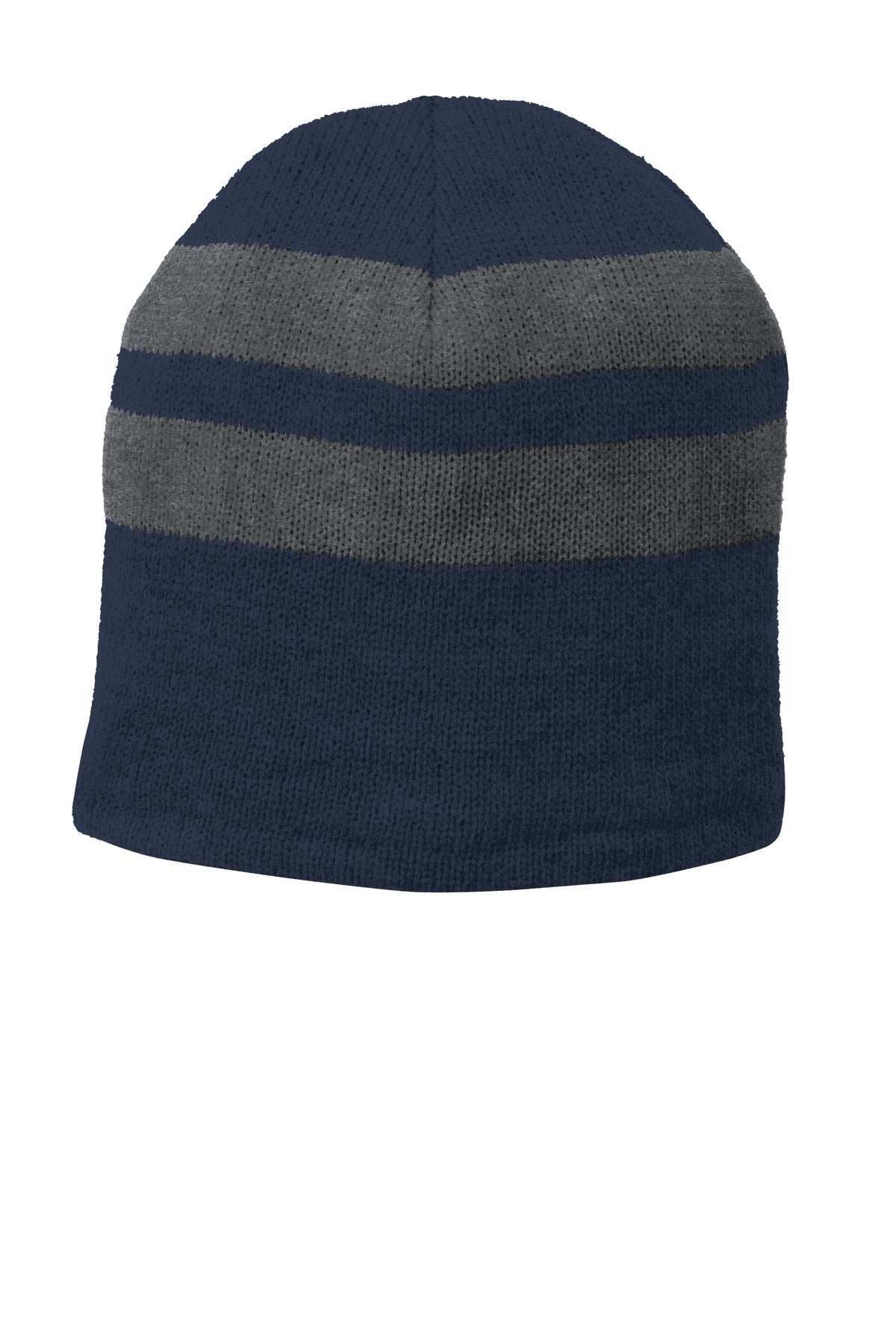 Port & Coâ„¢ Fleece-Lined Striped Beanie Cap. C922