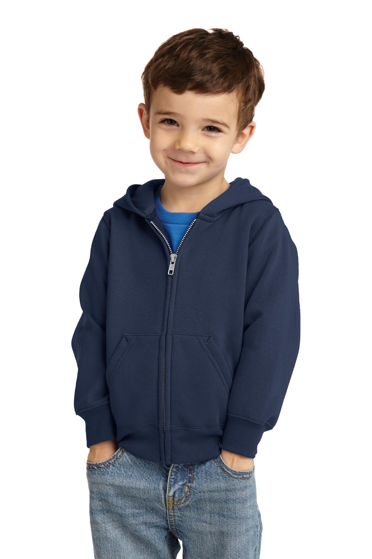 Port & Coâ„¢ Toddler Core Fleece Full-Zip Hooded Sweatshirt. CAR78TZH
