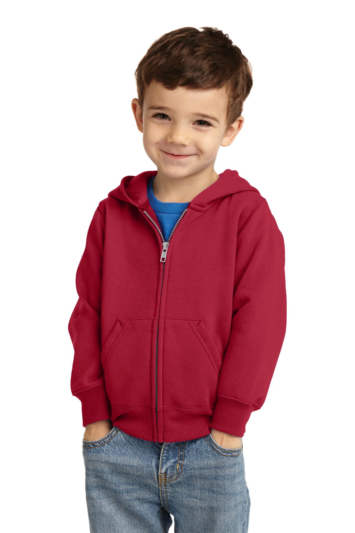 Port & Coâ„¢ Toddler Core Fleece Full-Zip Hooded Sweatshirt. CAR78TZH