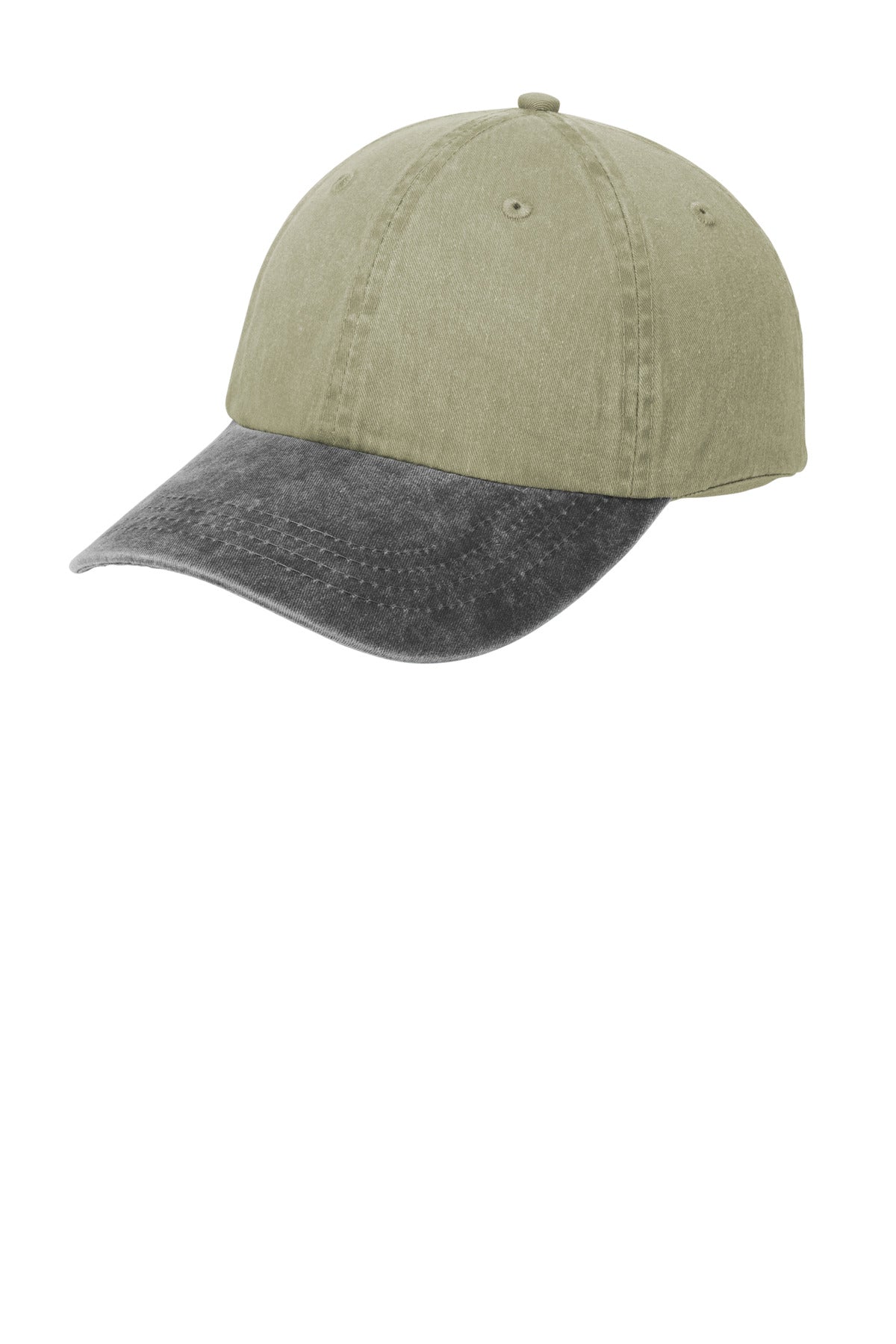 Port & Coâ„¢ Two-Tone Pigment-Dyed Cap. CP83