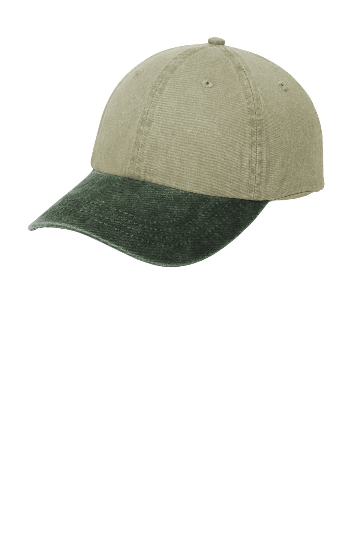 Port & Coâ„¢ Two-Tone Pigment-Dyed Cap. CP83