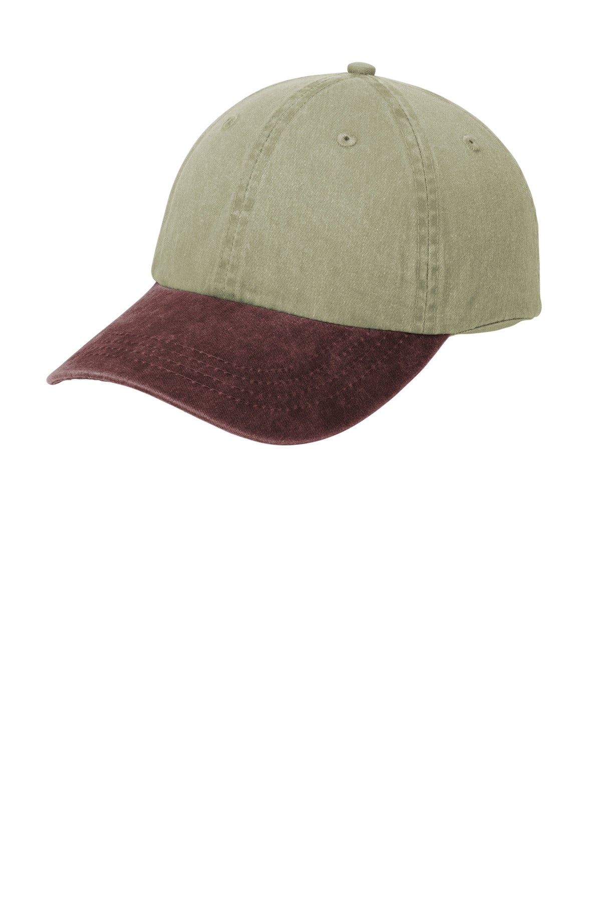 Port & Coâ„¢ Two-Tone Pigment-Dyed Cap. CP83