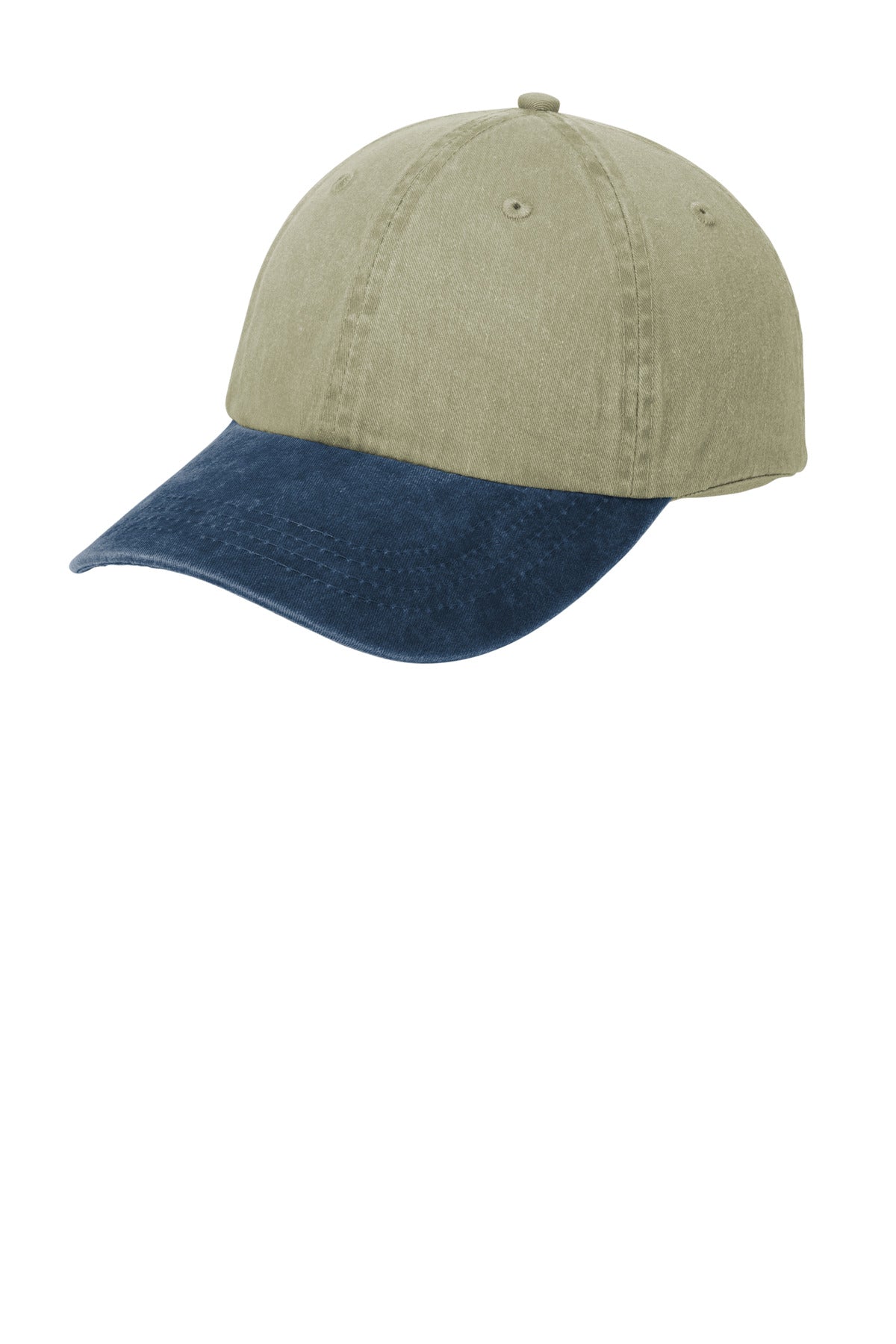 Port & Coâ„¢ Two-Tone Pigment-Dyed Cap. CP83