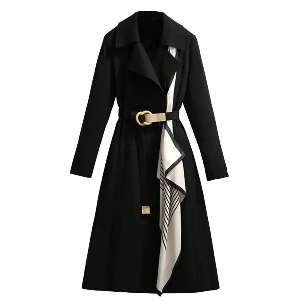 New Style Plus Size British Trend Double-breasted Ladies Polyester Spring Autumn Women Wind Coat