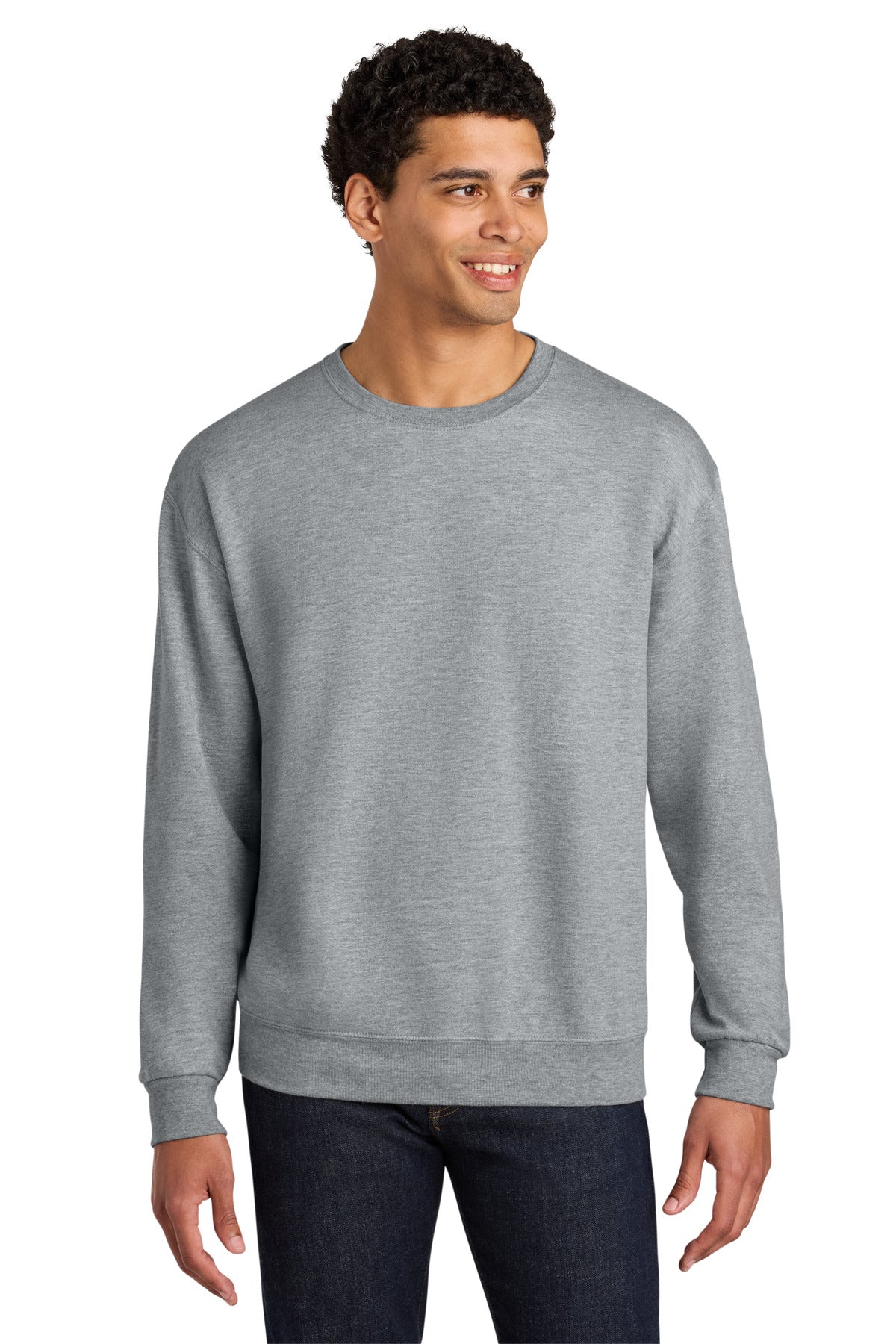 Jerzees Ultimateâ„¢ Unisex CVC Ring Spun Crewneck Sweatshirt IC48M