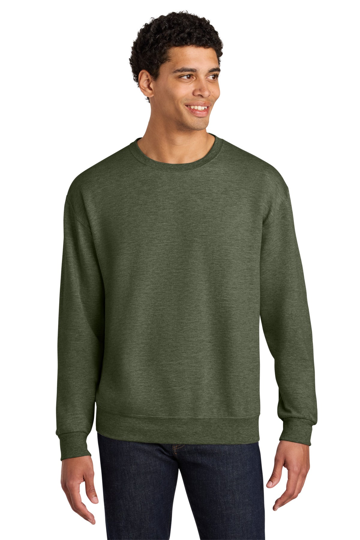 Jerzees Ultimateâ„¢ Unisex CVC Ring Spun Crewneck Sweatshirt IC48M