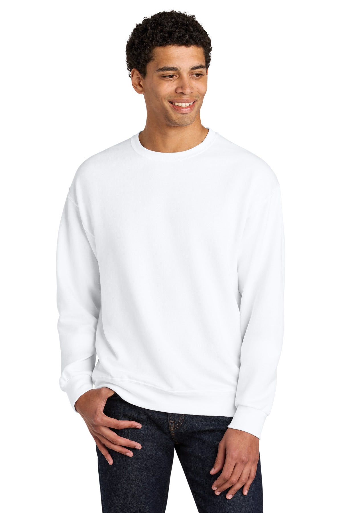 Jerzees Ultimateâ„¢ Unisex CVC Ring Spun Crewneck Sweatshirt IC48M