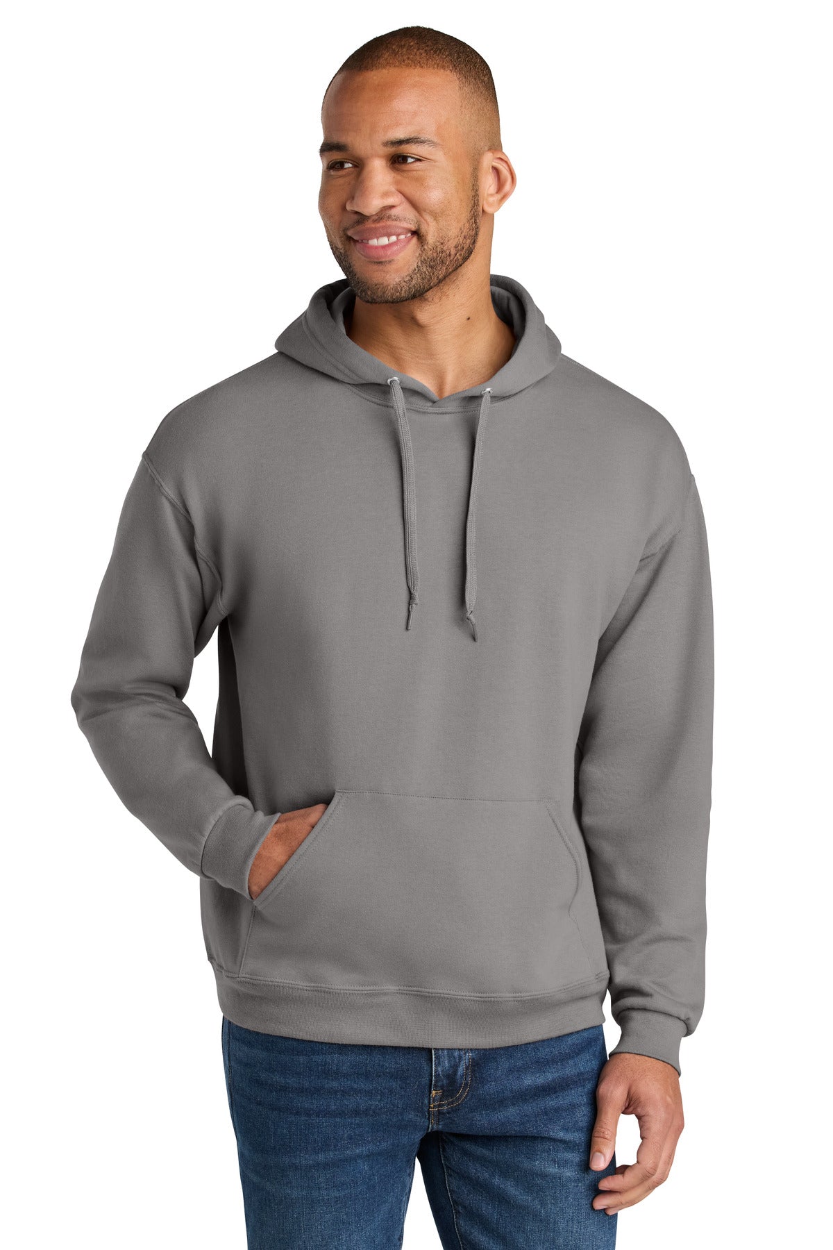 Jerzees Ultimateâ„¢ Unisex CVC Ring Spun Hooded Sweatshirt IC49M