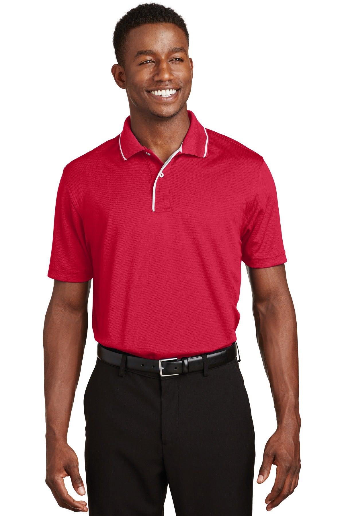 Sport-Tek® Dri-Mesh® Polo with Tipped Collar and Piping. K467