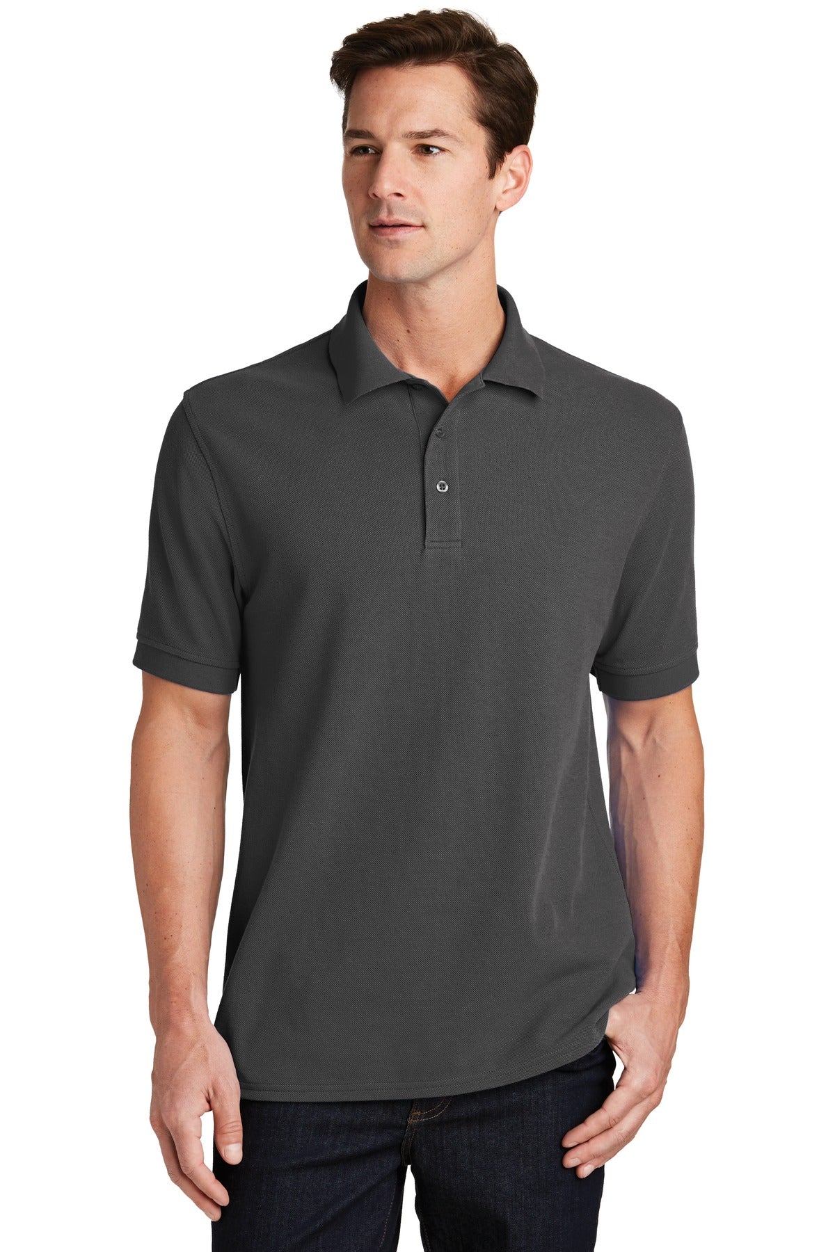 Port & Coâ„¢ Combed Ring Spun Pique Polo. KP1500