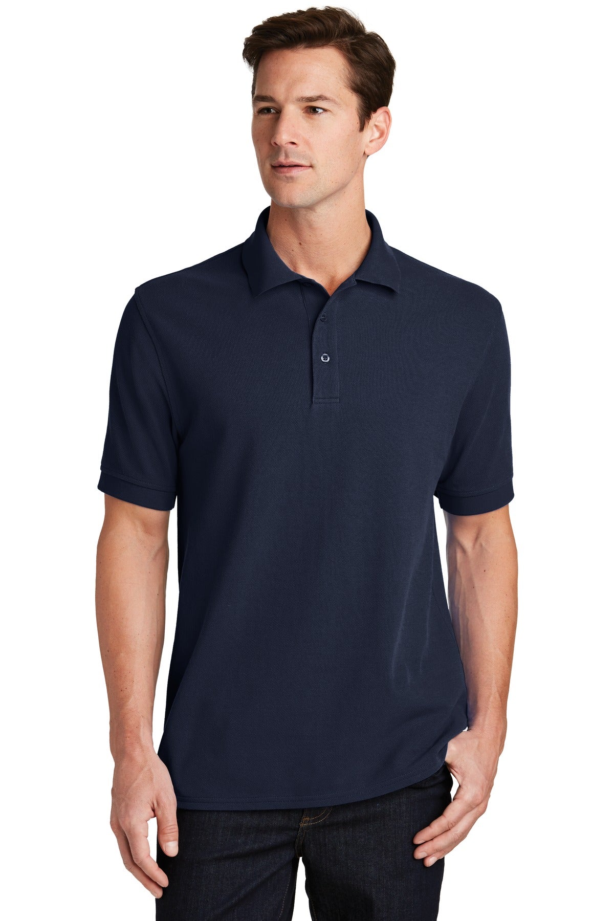 Port & Coâ„¢ Combed Ring Spun Pique Polo. KP1500